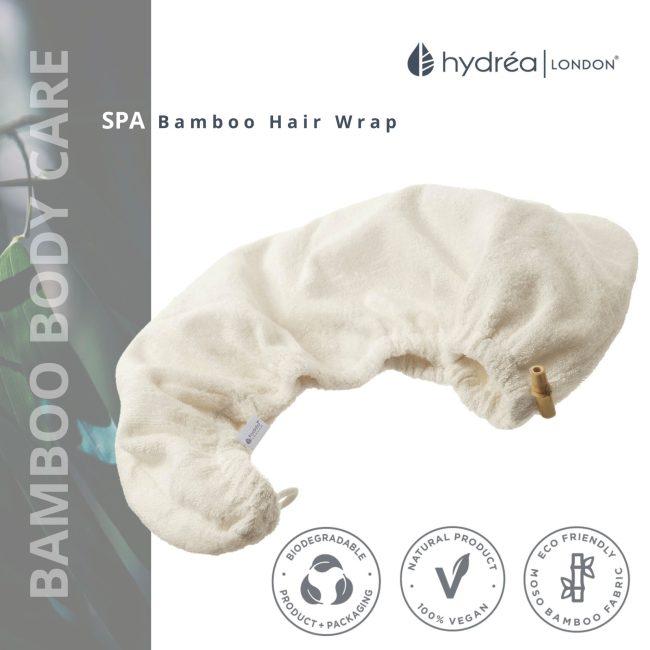 Hydréa London Eco-Friendly Bamboo + Cotton Hair Towel Wrap