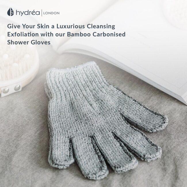 Hydréa London Carbonized Bamboo Exfoliating Gloves