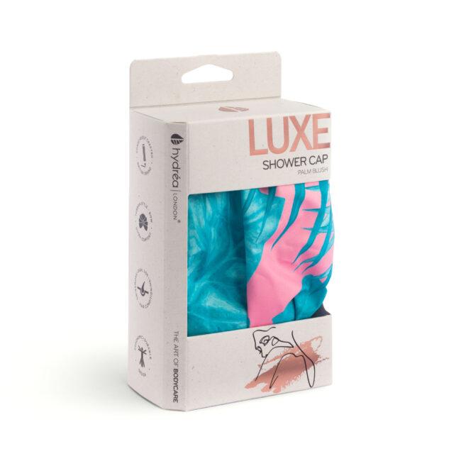 Hydréa London Luxury Shower Cap – Palm Blush