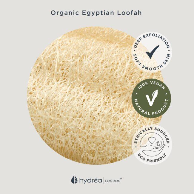 Hydréa London Organic Egyptian Loofah Body Pad