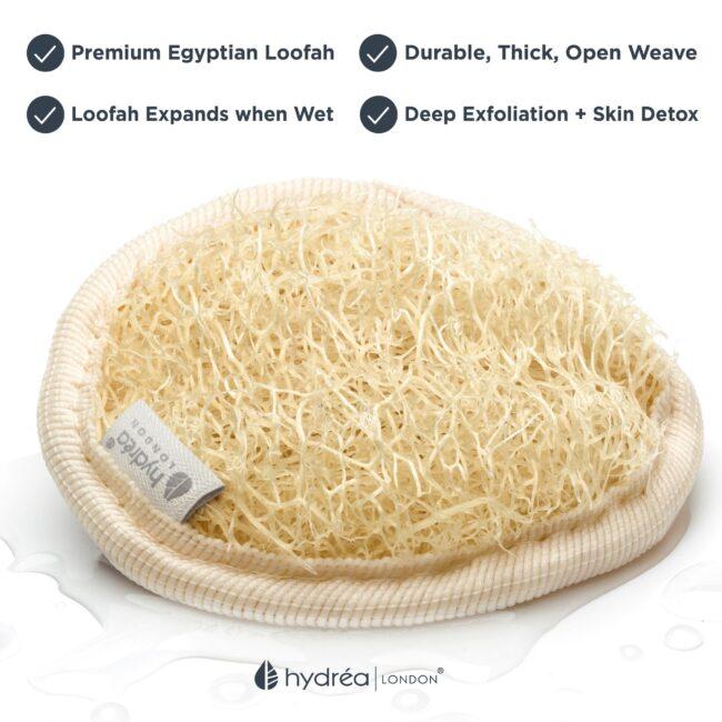 Hydréa London Organic Egyptian Loofah Facial Pad