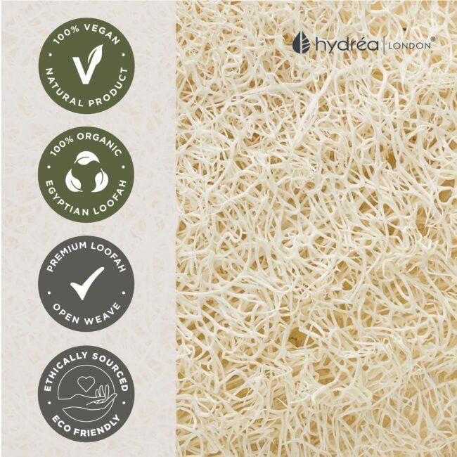 Hydréa London Organic Egyptian Loofah Spa Mitt