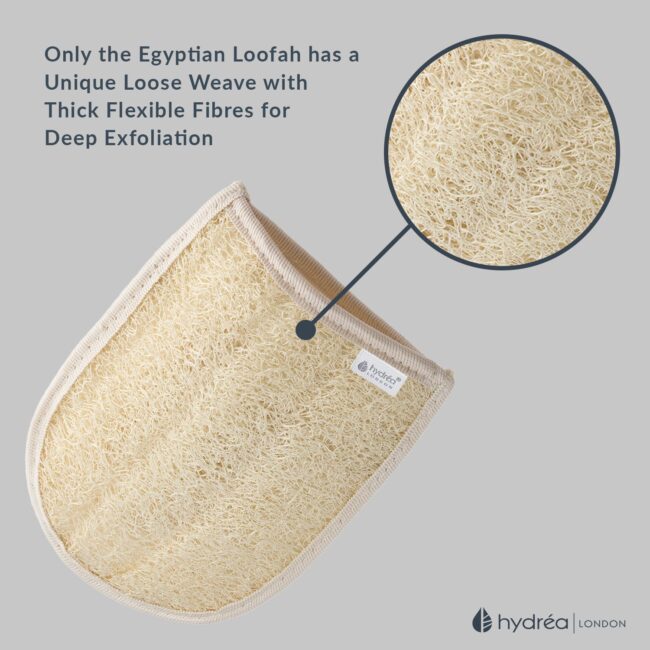 Hydréa London Organic Egyptian Loofah Spa Mitt