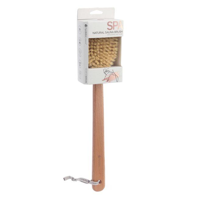 Hydréa London Long-Handled Wet & Dry Body Brush – FSC® Certified Beechwood With Natural Bristle