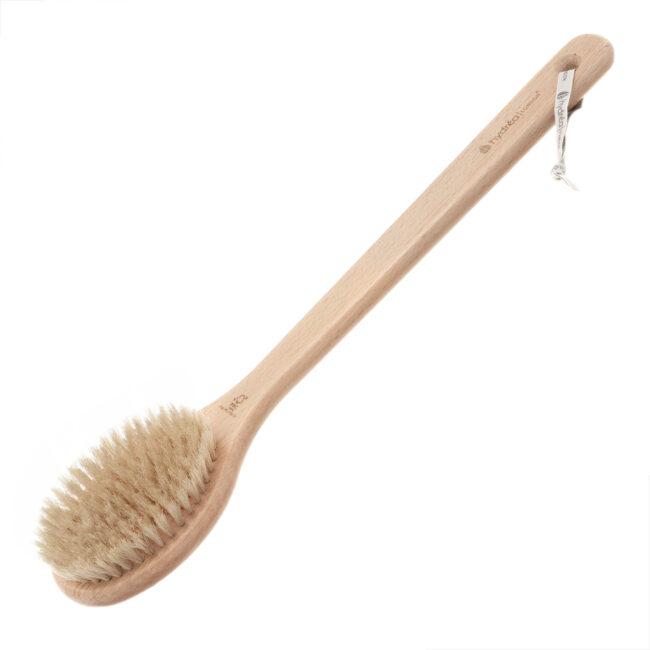 hydréa london Long-Handled Wet & Dry Body Brush – FSC® Certified Beechwood with Natural Bristle