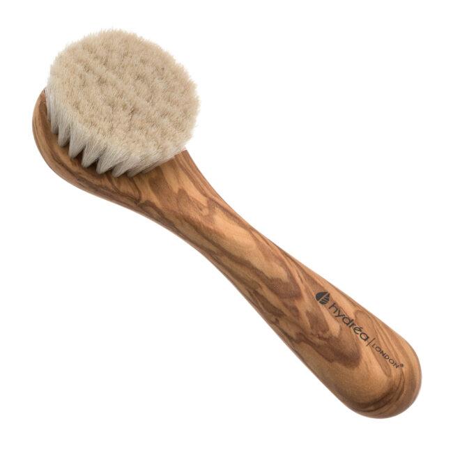 hydréa london Premium Olive Wood Facial Brush – Super Soft Exfoliating Natural Bristle