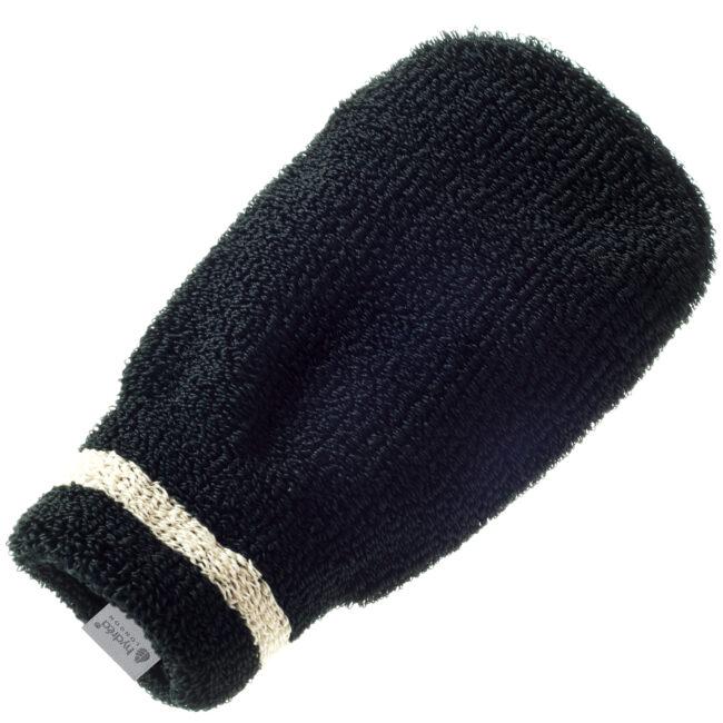 hydréa london Professional Exfoliating Spa Mitt Black