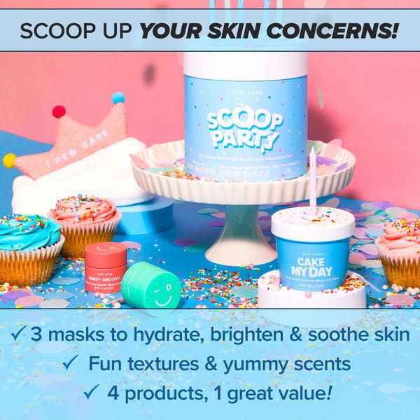 I Dew Care 3 Types Of Wash-Off Face Masks + Headband