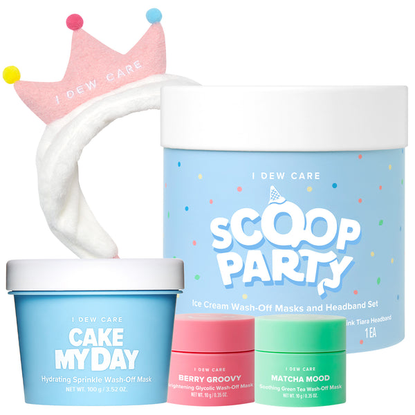 i dew care 3 Types of Wash-Off Face Masks + Headband