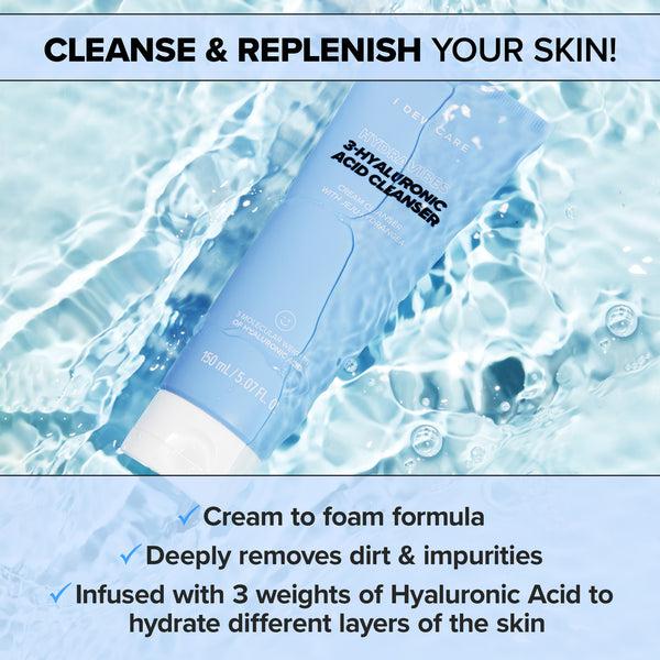 I Dew Care Hydra Vibes 3-Hyaluronic Acid Cleanser