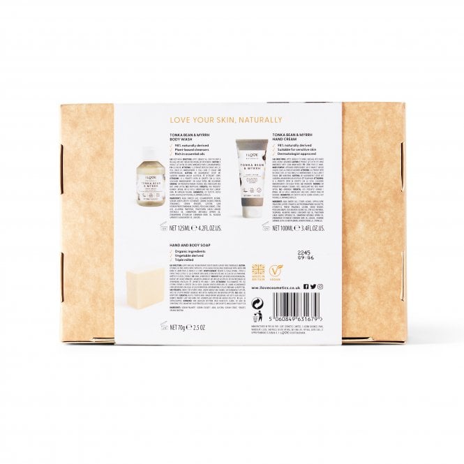 I Love Cosmetics I Love Naturals Hand & Body Trio Pack - Tonka Bean & Myrrh