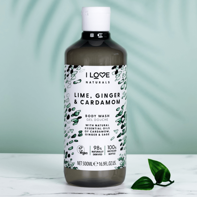 I Love Cosmetics Naturals Body Wash Lime Ginger & Cardamom