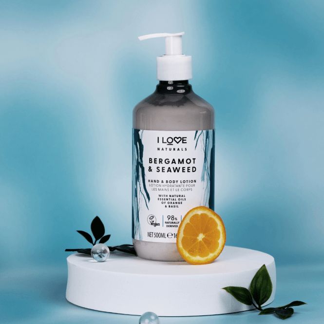 I Love Cosmetics Naturals Hand & Body Lotion Bergamot & Seaweed