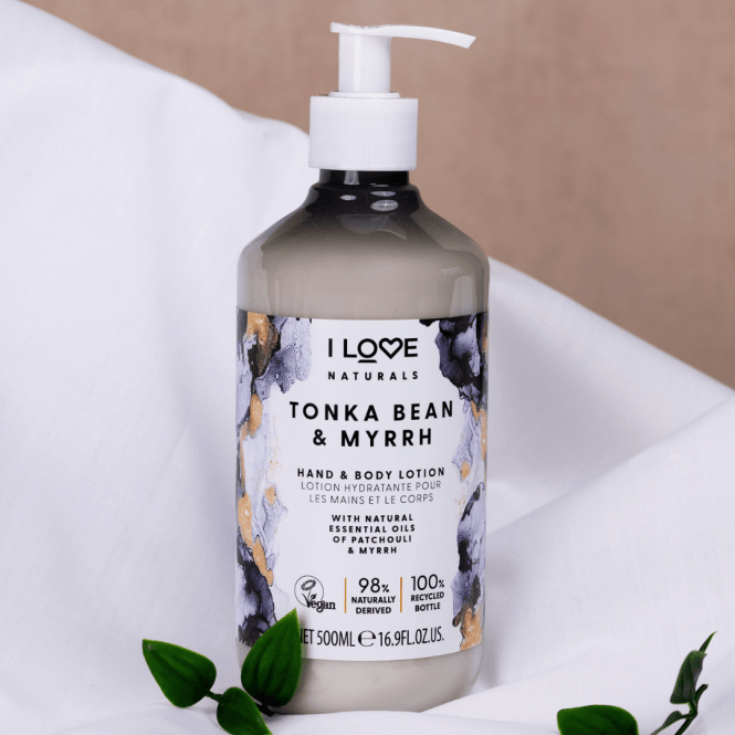 I Love Cosmetics Naturals Hand & Body Lotion Tonka Bean & Myrrh