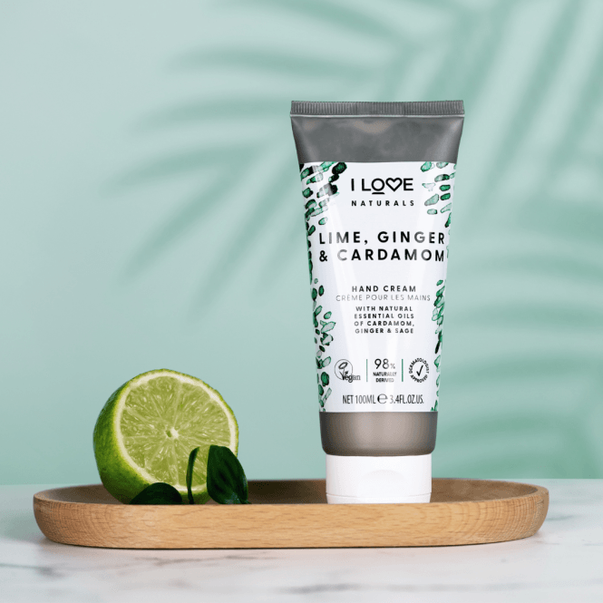 I Love Cosmetics Naturals Hand Cream Lime Ginger & Cardamom