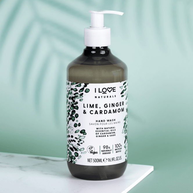 I Love Cosmetics Naturals Hand Wash Lime Ginger & Cardamom