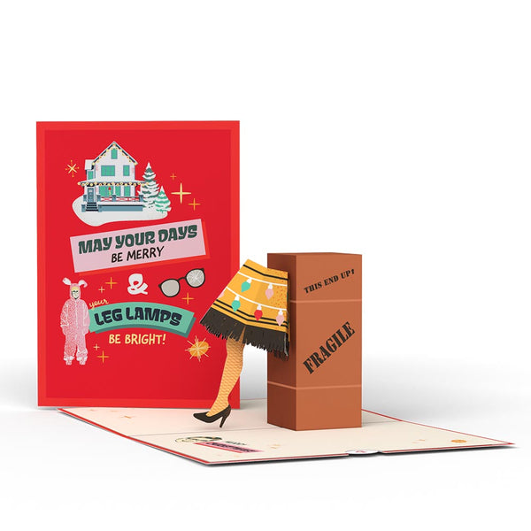 i love pop A Christmas Story Holiday Leg Lamp Pop-Up Card