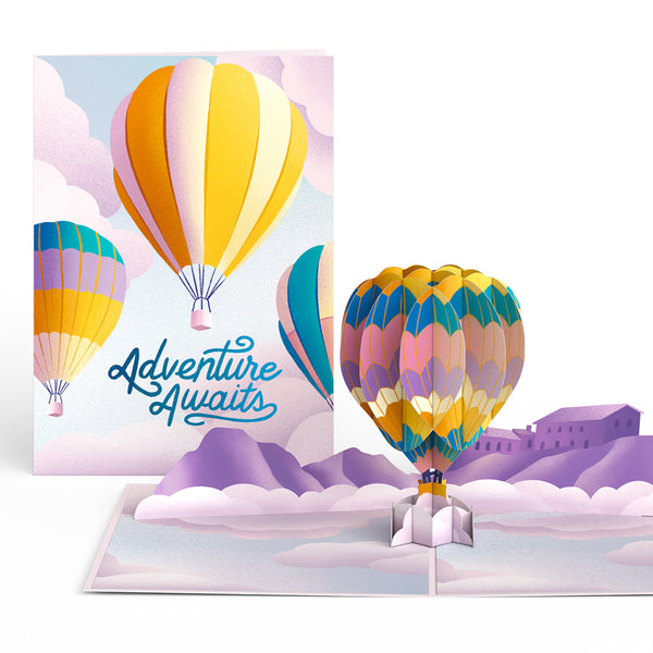 i love pop Adventure Awaits Hot Air Balloon Pop-Up Card