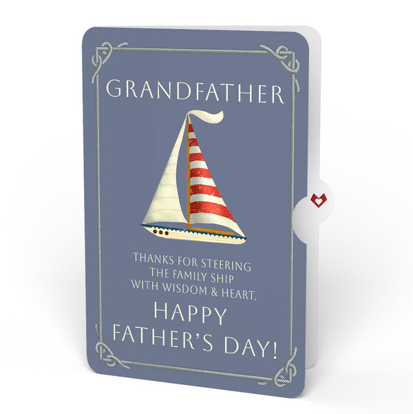 I Love Pop 'Ahoy There' Father's Day Plushpop Card And Sentiment Set For Grandfather