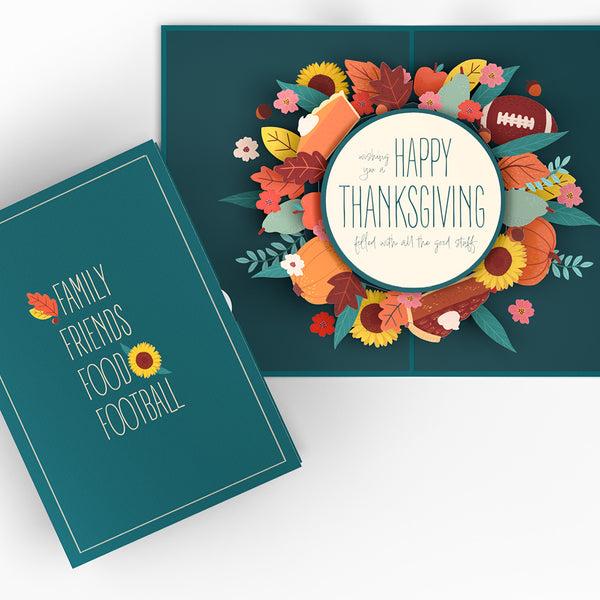 I Love Pop All The Good Stuff Thanksgiving Pop-Up Card