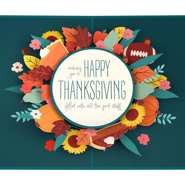 I Love Pop All The Good Stuff Thanksgiving Pop-Up Card