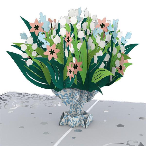 I Love Pop Anniversary Lily Of The Valley Pop-Up Card