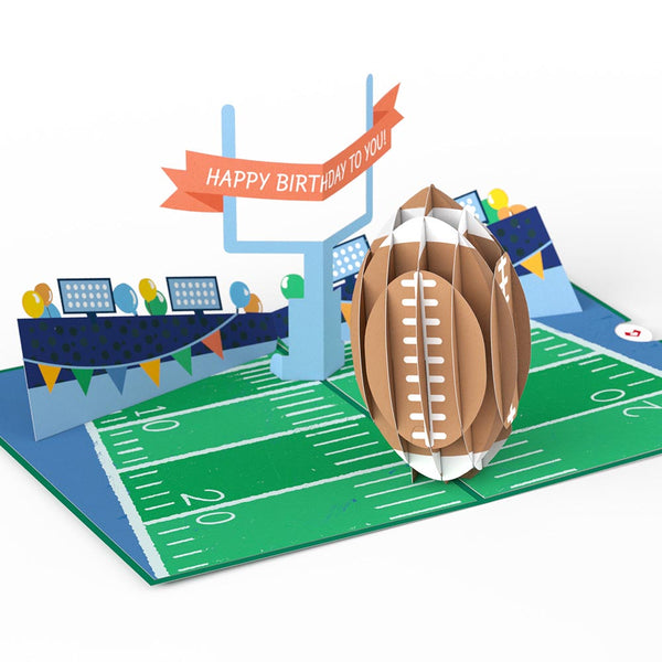 I Love Pop Another Birthday Down Football Pop-Up Card