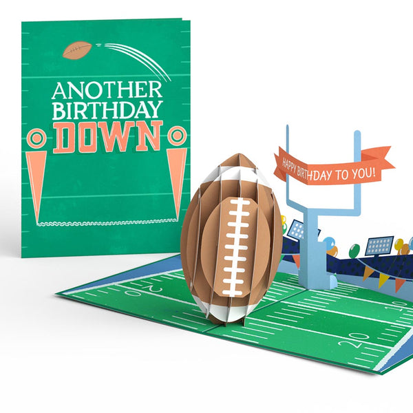 i love pop Another Birthday Down Football Pop-Up Card