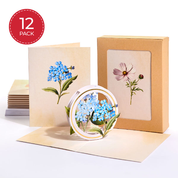 i love pop Beautiful Botanicals Box Set (Assorted 12-Pack): Paperpop® Card
