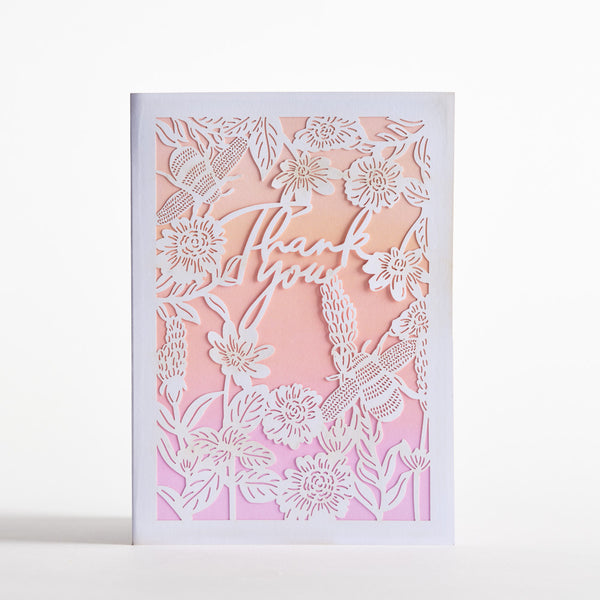I Love Pop Bees Flora Thank You Card Pack (12-Pack): Lovepop Moments™ Card