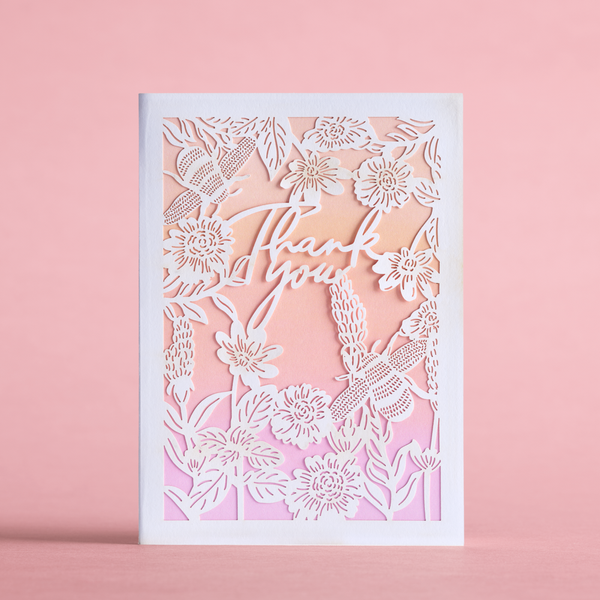 i love pop Bees Flora Thank You: Lovepop Moments™ Card