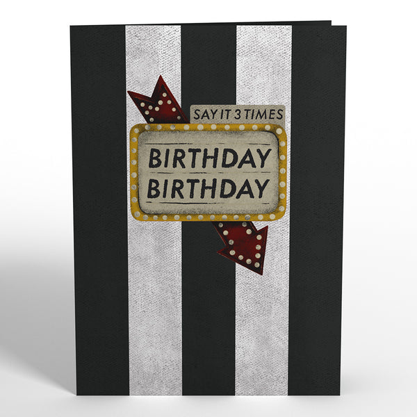I Love Pop Beetlejuice Birthday Birthday Birthday Pop-Up Card