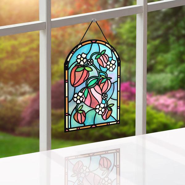 i love pop Berry Sweet Birthday Strawberries Suncatcher Card