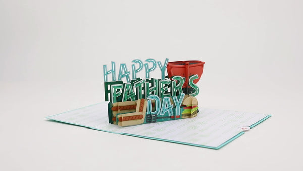 I Love Pop Best Flippin’ Dad Father's Day Pop-Up Card