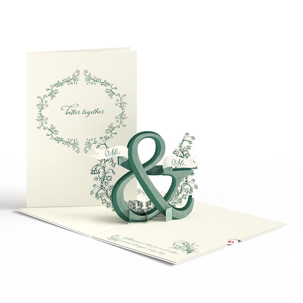 i love pop Better Together Mr. & Mr. Wedding Pop-Up Card