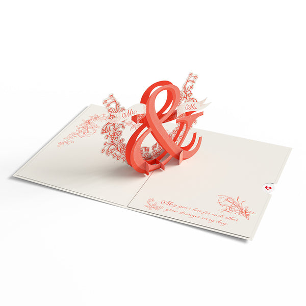 I Love Pop Better Together Mrs. & Mrs. Wedding Pop-Up Card