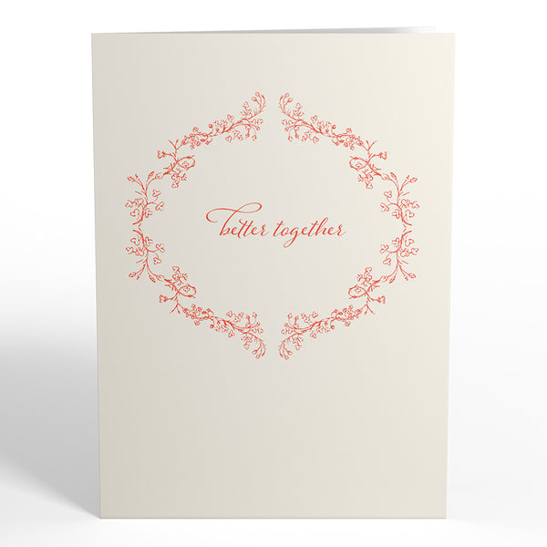 I Love Pop Better Together Mrs. & Mrs. Wedding Pop-Up Card