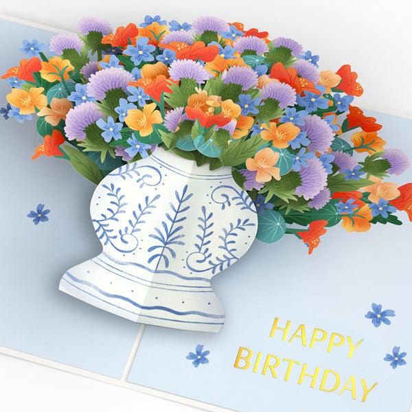I Love Pop Birthday Bouquet Of Happiness Pop-Up Card
