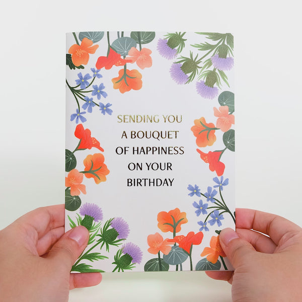 I Love Pop Birthday Bouquet Of Happiness Pop-Up Card