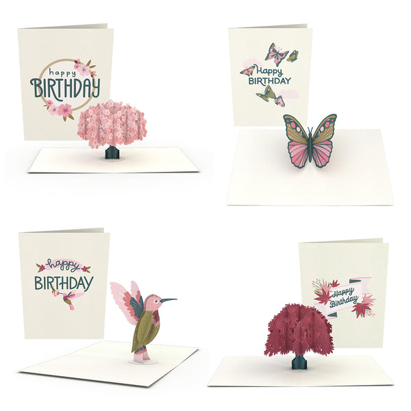 i love pop Birthday Garden Notecards (Assorted 4-Pack)