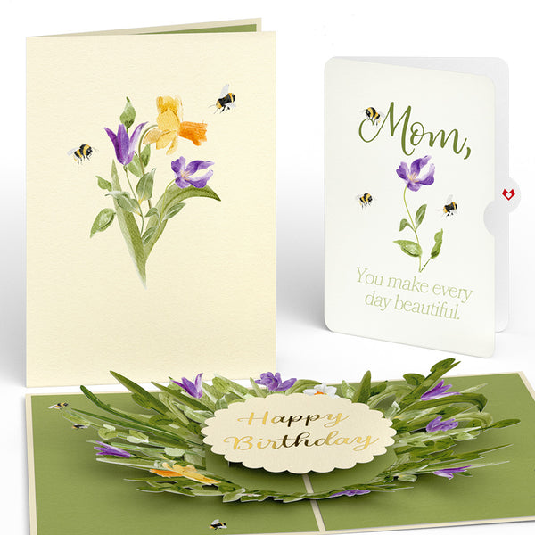 i love pop Bloom Birthday Pop-Up Card and Sentiment Set for Mom