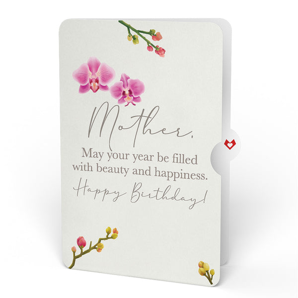 I Love Pop Cherry Blossom Birthday Bouquet And Sentiment Set For Mother