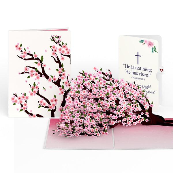 i love pop Cherry Blossom Branches in Bloom Easter Pop-Up Card and Sentiment Set