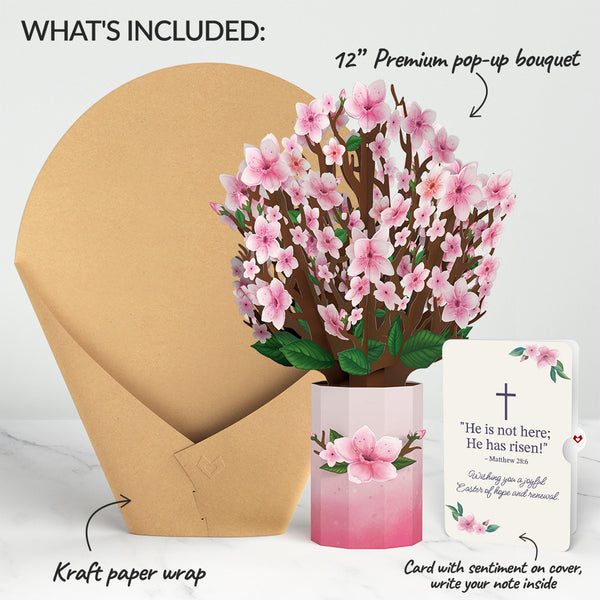 I Love Pop Cherry Blossom Easter Bouquet And Sentiment Set