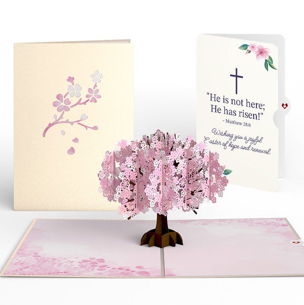 i love pop Cherry Blossom Easter Pop-Up Card and Sentiment Set
