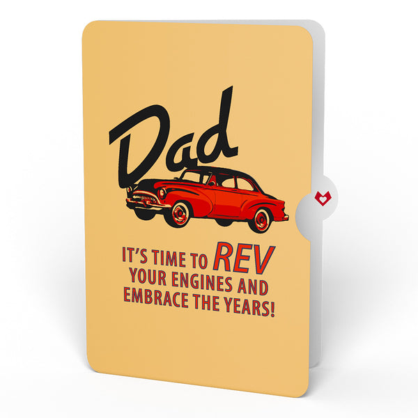 I Love Pop Classic Car Birthday Pop-Up Card And Sentiment Set For Dad