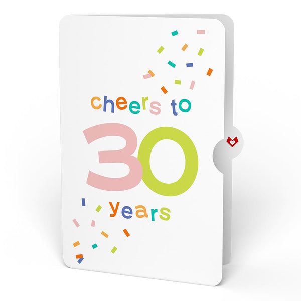 I Love Pop Confetti Cake 30th Birthday Pop-Up Card And Sentiment Set