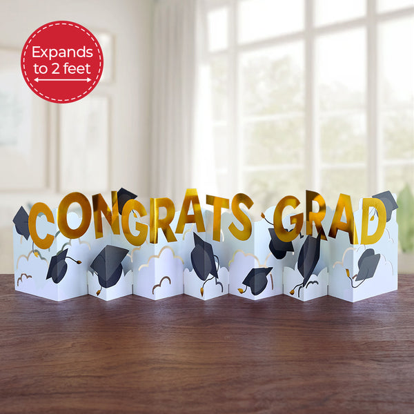 i love pop Congrats Grad Loooooong Card™ (Expands to 2 feet)