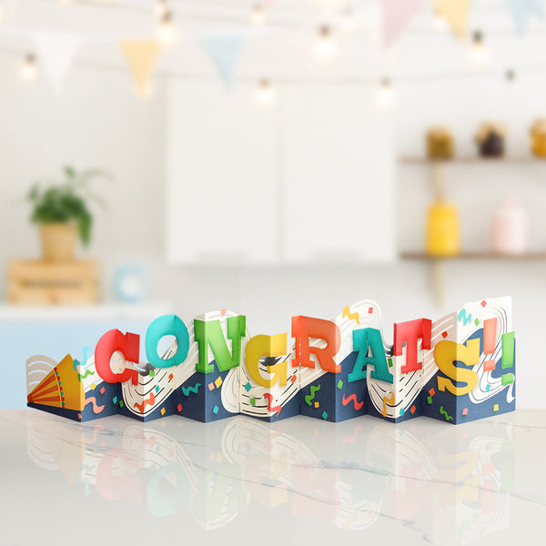 i love pop Congrats Loooooong Card™ (Expands to 2 feet)