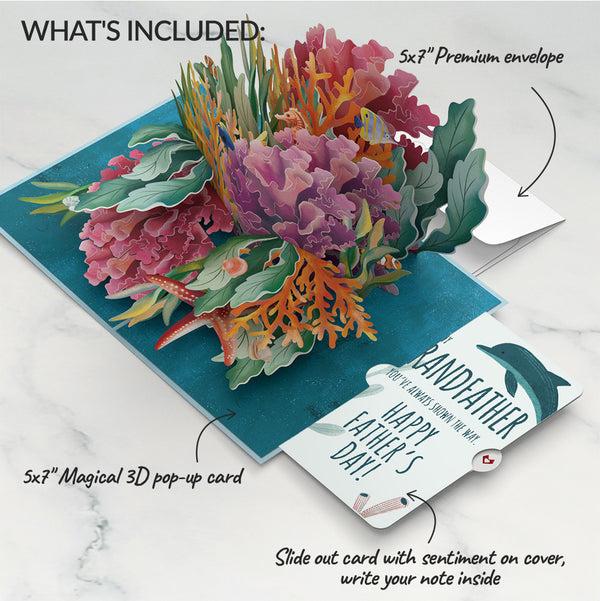 I Love Pop Coral Reef Wonders Father’s Day Pop-Up Card And Sentiment Set For Grandfather